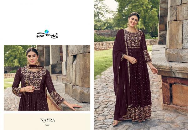 Your Choice Nayra Most Demanded Georgette Designer Heavy Salwar Suits